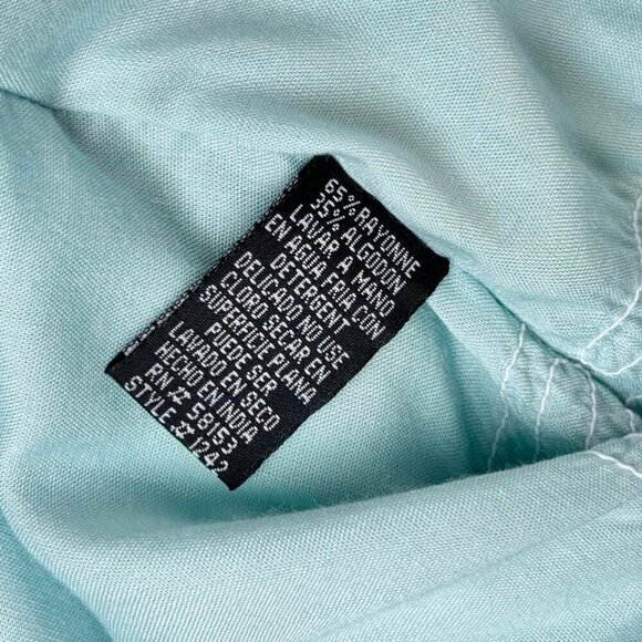 NWOT Anthropologie Chaudry KC Kimono Top Sz.L Blue Crochet Beach Cottage Boho - Picture 11 of 12